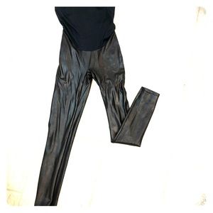 Spanx Maternity Faux Leather Leggings